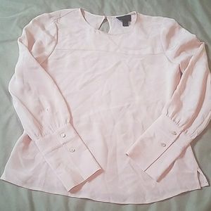 J Crew Beautiful silk blouse light pink, blush